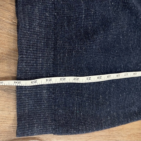 Michael Kors 1/4 Zip Pullover Sweater Men’s Med Navy Cotton Wool Preppy Classic - Picture 8 of 9